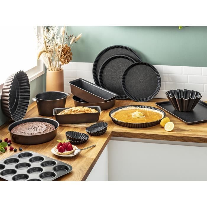 TEFAL Success Moule a brioche 23 cm, Revetement antiadhÈsif, FabriquÈ en France, Tabac J1606602