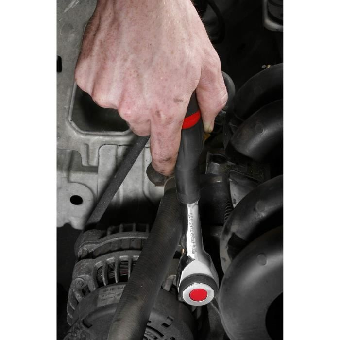 Cliquet 3/8 a Manche Rotatif 360° FACOM - J.360PACKPB (Livré avec 7 douilles)