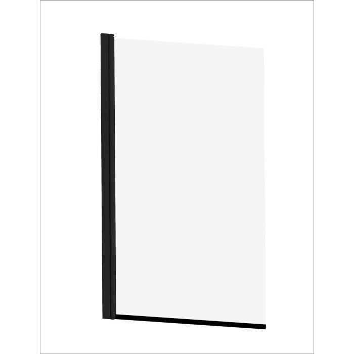 JACOB DELAFON Pare-bain Struktura - E6D042-BL - 80x140 cm - 1 volet pivotant - Réversible - Finition Noir mat