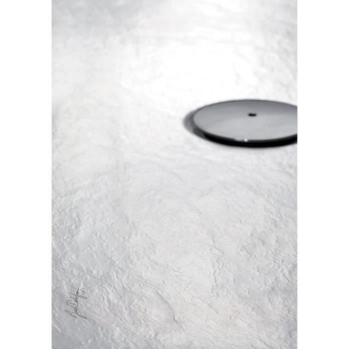 Receveur de douche extra-plat Jacob Delafon Ipso 120x80 cm - Blanc Mat Texture Pierre
