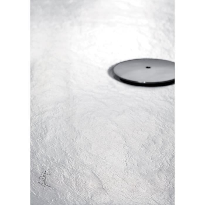 Receveur de douche extra-plat Jacob Delafon IPSO 120x90 cm - Blanc Mat Texture Pierre