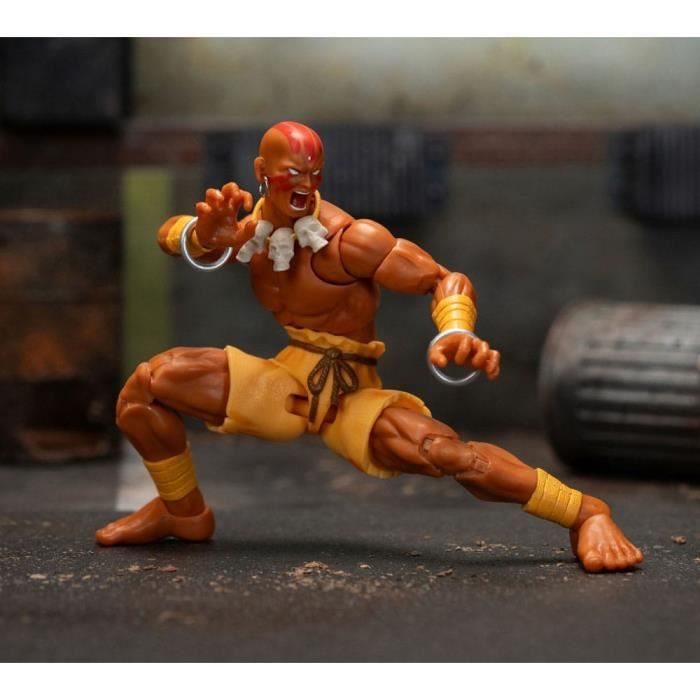 Figurine - JADA TOYS - Dhalsim - Articulée - 15 cm - Accessoires interchangeables