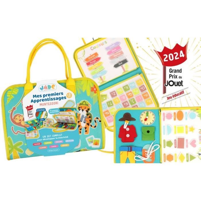 Pochette d'Activitées - Montessori - JADE - Jeu Educatif - Voyage - Sensoriel - Jeu Pour Enfant - Design Français