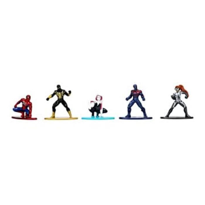 Coffret Spiderman 18 figurines 4cm en métal, pour enfant des 3 ans, 253225027, JADA