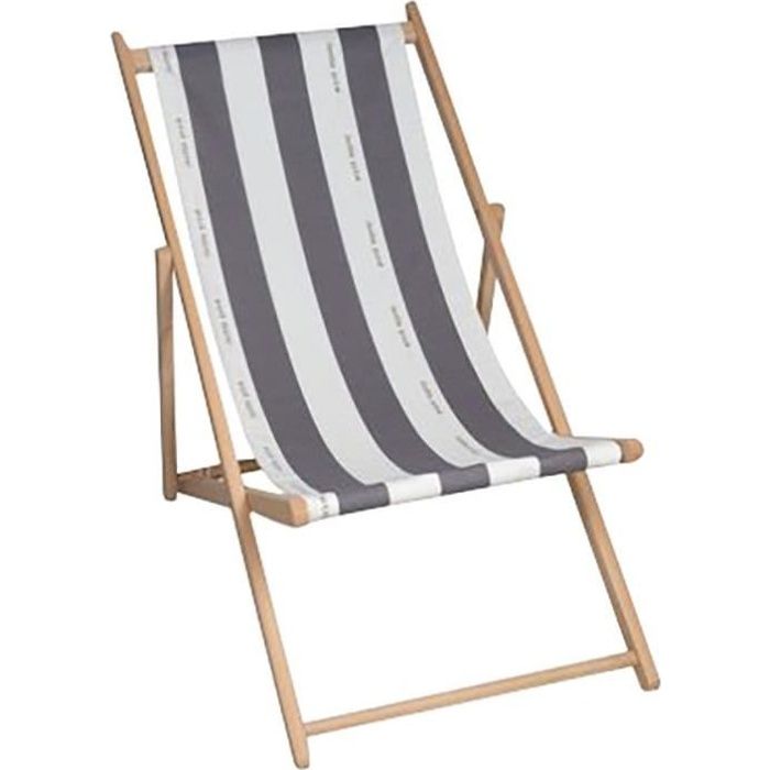 Chilienne Cancale - JARDIN PRIVE - Gris - Pliable et sans entretien - Toile fixe - Multipositions