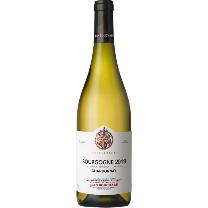 Jean Bouchard 2018 Bourgogne Chardonnay - Vin blanc de Bourgogne - Tastevinage