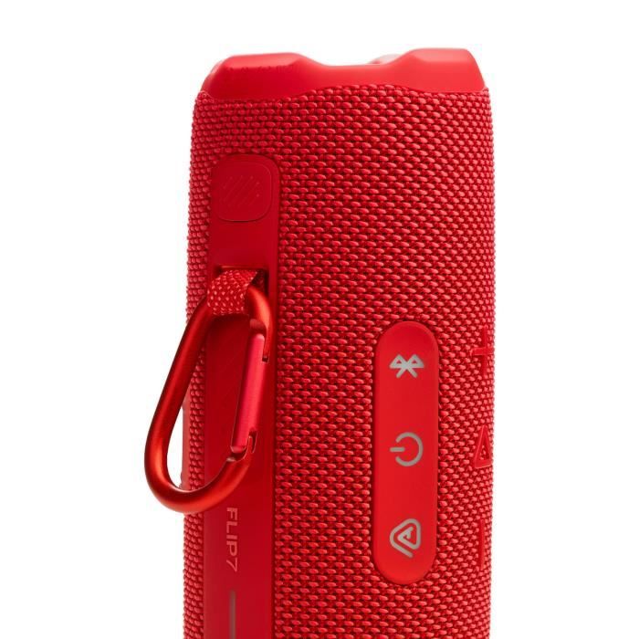 Enceinte portable - JBL Flip 7 - Rouge - Etanche et résistante aux chutes