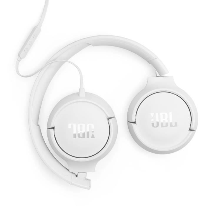 Casque filaire - JBL Tune 520 C - USB-C - Hi-Res audio - Blanc