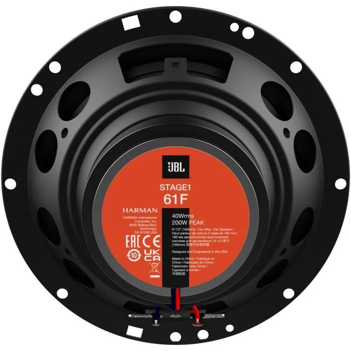 Haut-parleurs de voiture - JBL - STAGE1 61F - 6,5 pouces, Coaxial, 2 voies