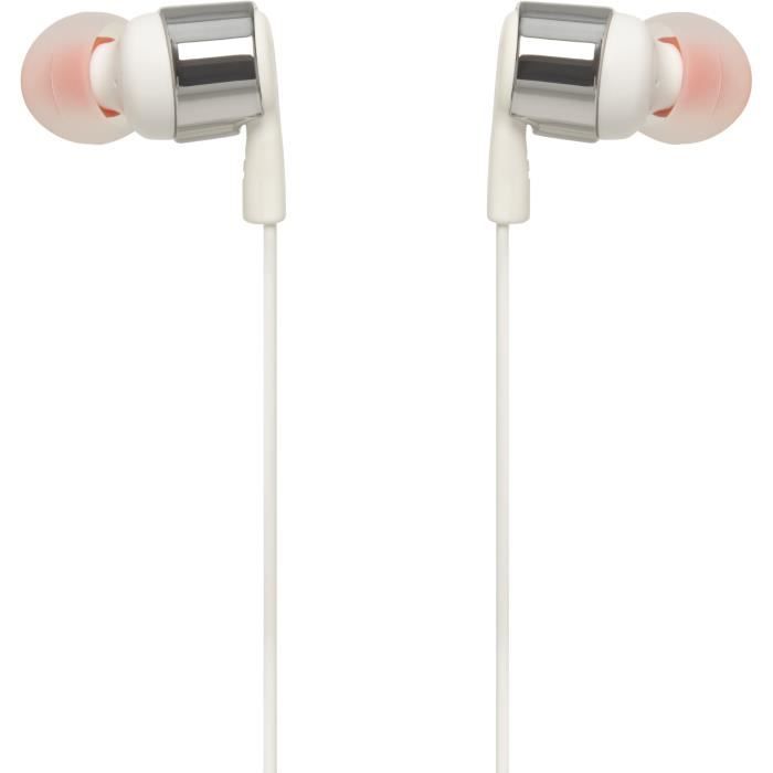 JBL T210GRY Ecouteurs Bluetooth intra-auriculaire filaire - Pure Bass - Gris