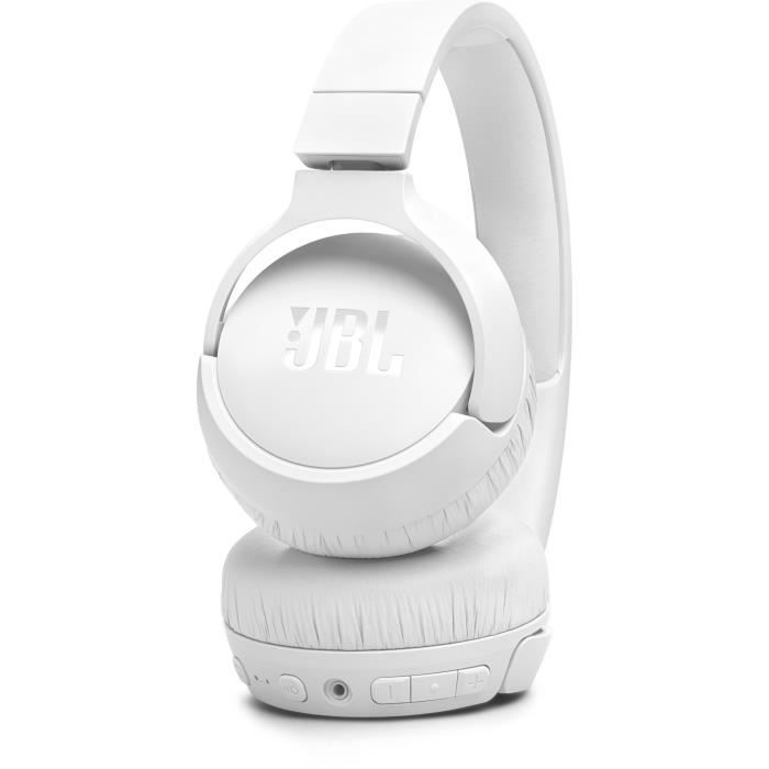 Casque supra-auriculaire sans fil JBL Tune 670NC - Réduction de bruit - Pure Bass - Bluetooth 5.3 - 70h d'autonomie - Blanc