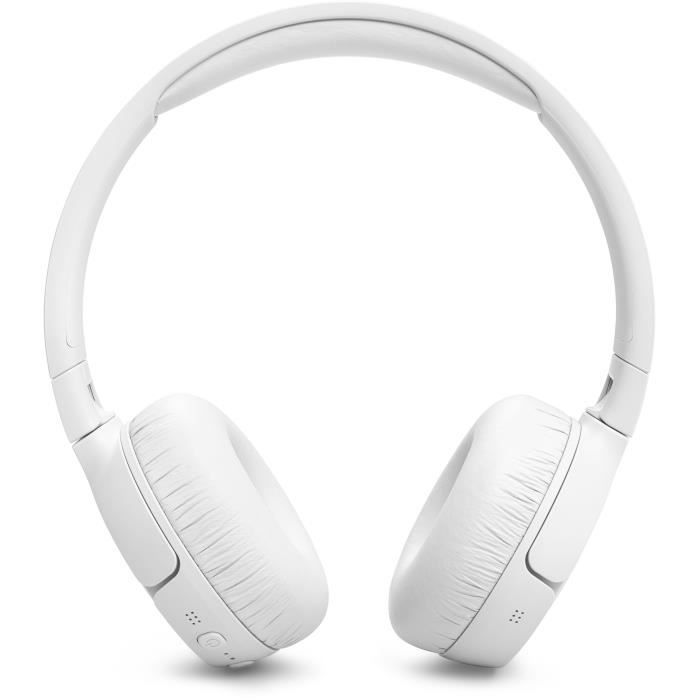 Casque supra-auriculaire sans fil JBL Tune 670NC - Réduction de bruit - Pure Bass - Bluetooth 5.3 - 70h d'autonomie - Blanc