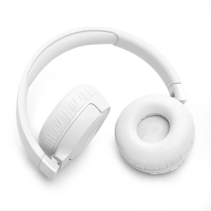 Casque supra-auriculaire sans fil JBL Tune 670NC - Réduction de bruit - Pure Bass - Bluetooth 5.3 - 70h d'autonomie - Blanc