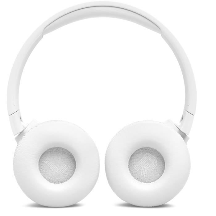 Casque supra-auriculaire sans fil JBL Tune 670NC - Réduction de bruit - Pure Bass - Bluetooth 5.3 - 70h d'autonomie - Blanc