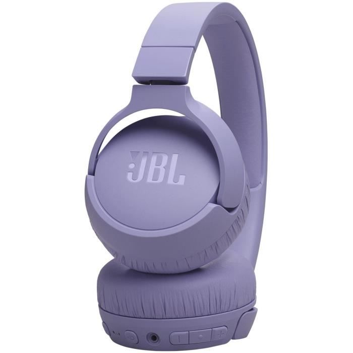 Casque supra-auriculaire sans fil JBL Tune 670NC - Réduction de bruit - Pure Bass - Bluetooth 5.3 - 70h d'autonomie - Violet