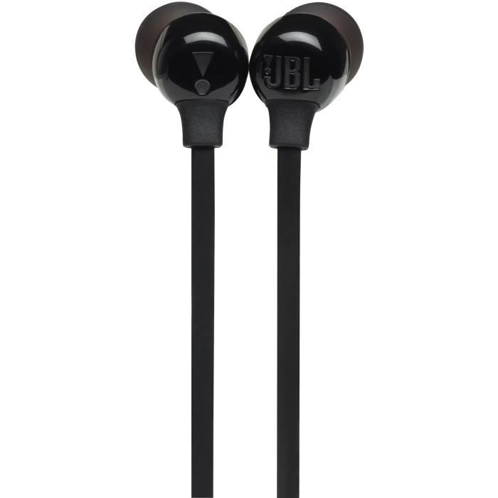 Ecouteurs sans fil JBL Tune 125BT - Intra-auriculaires - Son Pure Bass - Bluetooth 5.0 - 16h d'autonomie - Noir