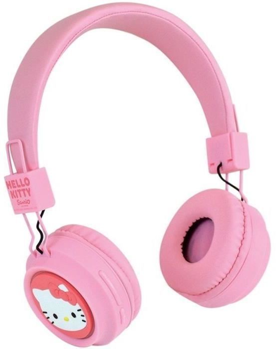 Casque ajustable bluetooth avec micro - HELLO KITTY - Câble usb - Câble audio - Des 3 ans