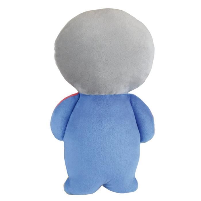 Peluche - JEMINI - T'CHOUPI - 25cm - Mixte - Bleu, rouge, jaune, blanc et gris