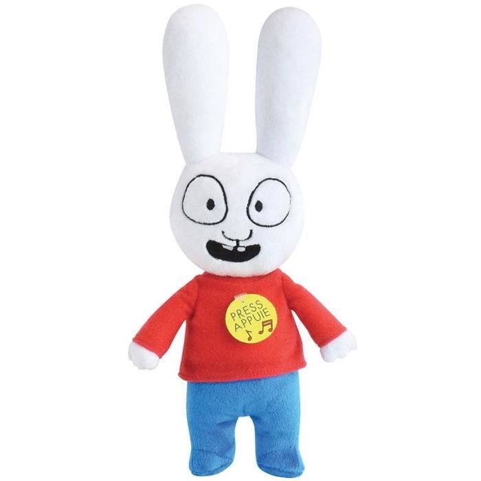 JEMINI Simon peluche +/- 30 cm musicale gÈnÈrique ca ca c'est Simon caca boudin