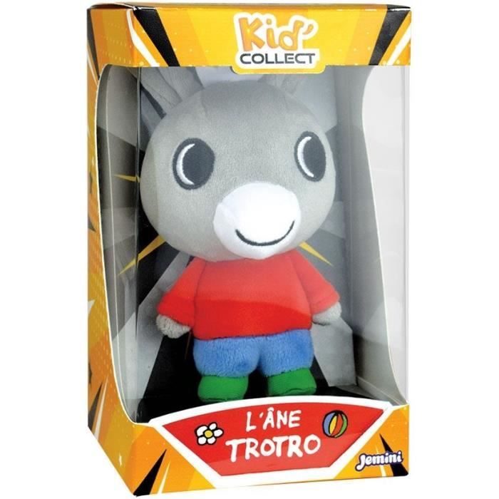 Peluche a collectionner Âne Trotro - JEMINI - TROTRO - Kid'collect +/- 13 cm