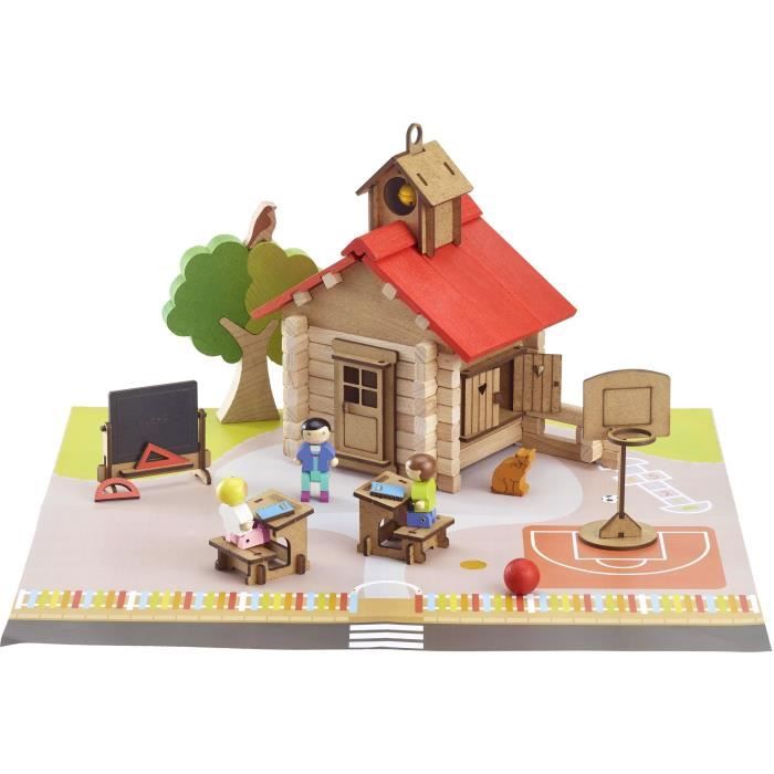 L'école du village - Jeu de construction - JEUJURA - 125 pieces