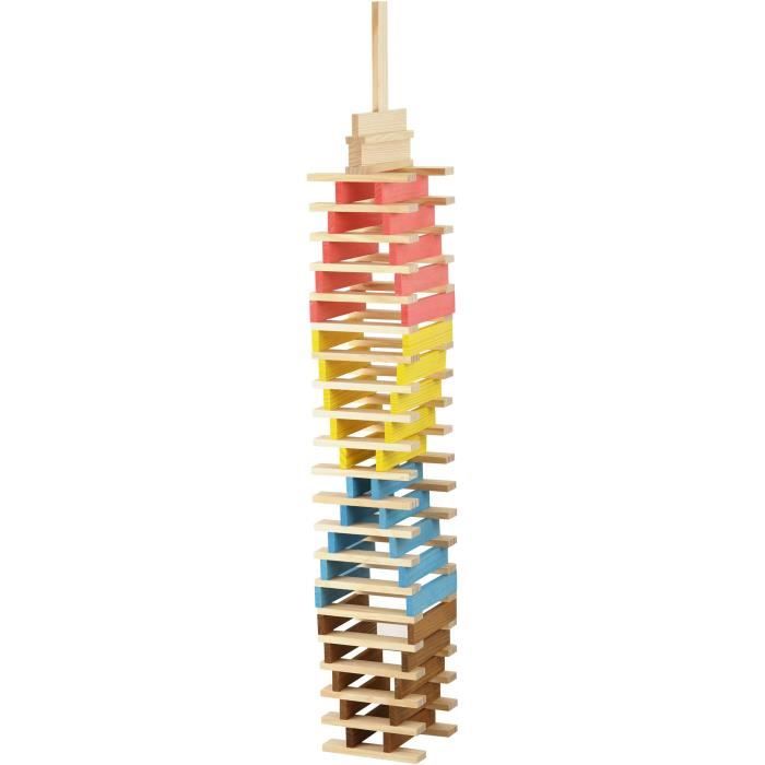 Técap Multicolor - Jeu d'équilibre et de construction - JEUJURA - 200 pieces