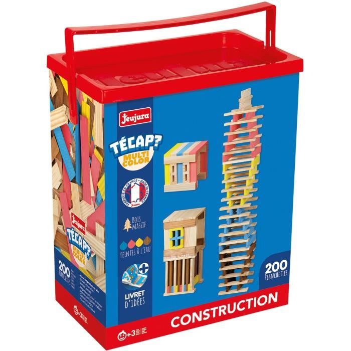 Técap Multicolor - Jeu d'équilibre et de construction - JEUJURA - 200 pieces
