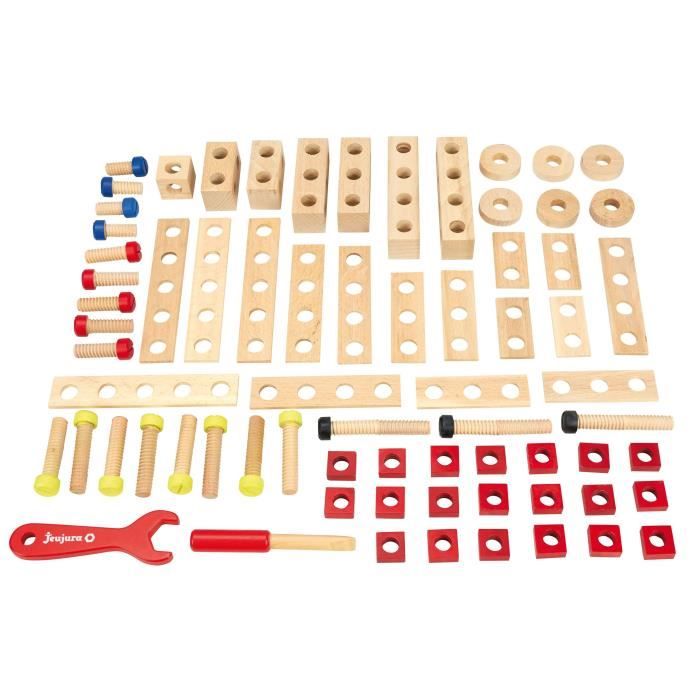 JEUJURA Baril Ètabli - 70 pieces pour bricoler