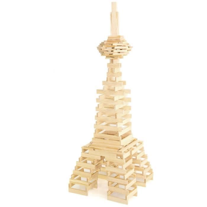 Jeu de construction en bois - JEUJURA - TECAP 3XL - 200 planchettes - Mixte - A partir de 4 ans