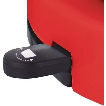 Robot pétrin - JOCCA - Bol en acier inoxydable 3,5 L - 5 vitesses - Rouge et gris