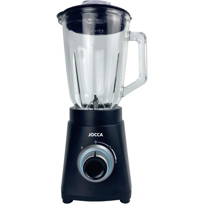 Mixeur - JOCCA - 1000 W - Bol en verre 1,5 L - 2 vitesses - Fonction Turbo