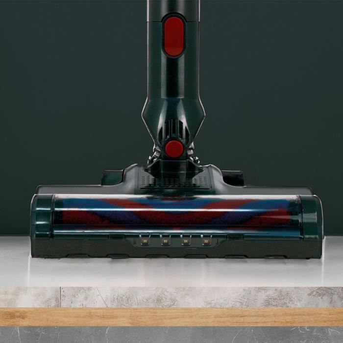 Aspirateur Balai sans fil - JOCCA - 150 W - 0,6 L - Gris / Rouge
