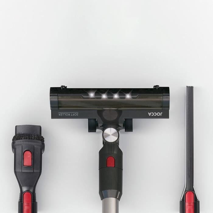 Aspirateur Balai sans fil écran tactile - JOCCA - 8000 Pa - 55 minutes - 0,7 L - Gris