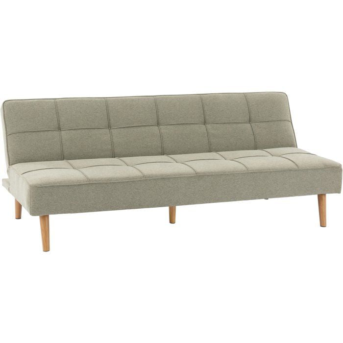 Canapé convertible - 4 places - JULIE - Tissu Olive - 180 x 72 x 72 cm