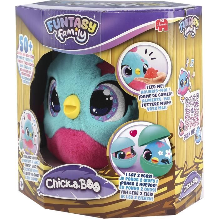 Chick-A-Boo - Peluche intéractive - JUMBO - FUNTASY FAMILY - Des 3 ans