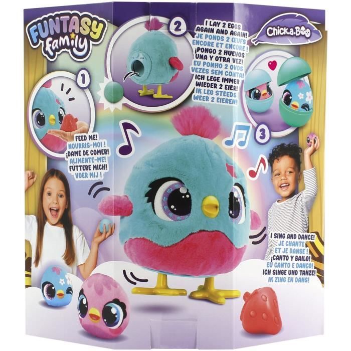 Chick-A-Boo - Peluche intéractive - JUMBO - FUNTASY FAMILY - Des 3 ans
