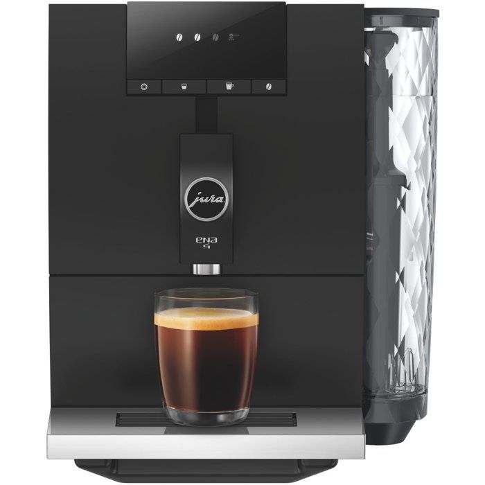 Machine a café Expresso broyeur - JURA - ENA 4 - 1450 W - 125 g - 1,1 L - 4 spécialités - Noir brillant