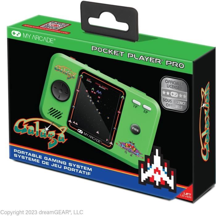 Console de jeu rÈtro Pocket Player PRO - Galaga - Atari - Ecran 7cm Haute RÈsolution