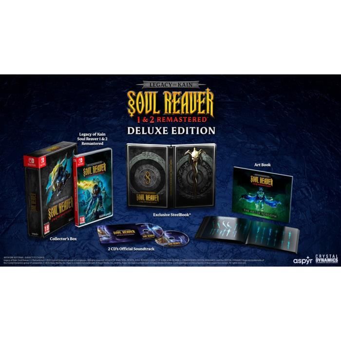 Legacy of Kain Soul Reaver 1&2 Remastered - Jeu Nintendo Switch - Edition Deluxe