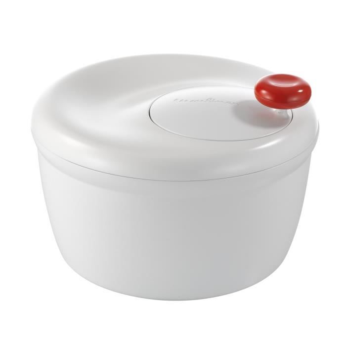 MOULINEX Essoreuse a salade Classic, CapacitÈ 5 L, Bouton d'arret, Compatible lave-vaisselle, FabriquÈ en France K1010114