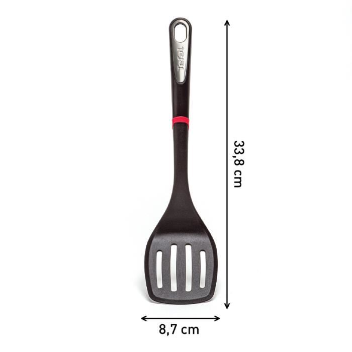 TEFAL INGENIO Spatule a fente, Bague de sÈcuritÈ silicone, Sans BPA, RÈsiste jusqu'a 230∞ C, Compatible lave-vaisselle K2060814