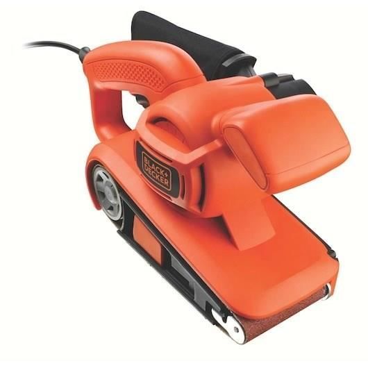 Ponceuse a bande filaire - BLACK+DECKER - KA86-QS - 720W - 75 x 457mm - avec bande abrasive et sac collecteur