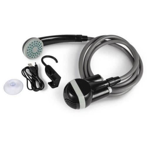 Douche Èlectrique - KAMPA - Power Shower - Batterie rechargeable - Tuyau 1,80 m - Noir