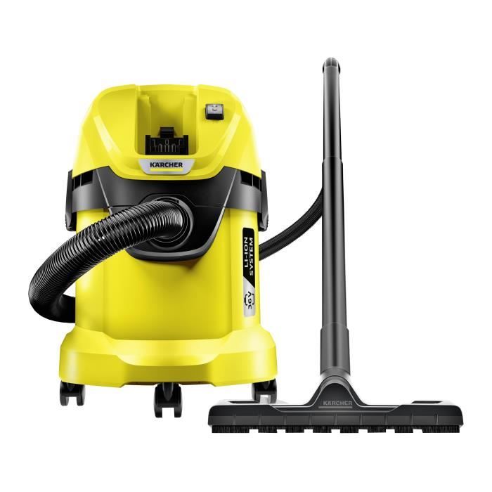 Aspirateur eau et poussiere sans fil WD 3 36V - KARCHER - Fonction soufflerie - Cuve 17 L - 300 W - sans batterie