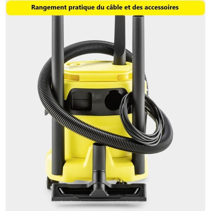 Aspirateur eau et poussieres 1000W WD2 plus 2 V-15/4/18/C - KƒRCHER - 16280110