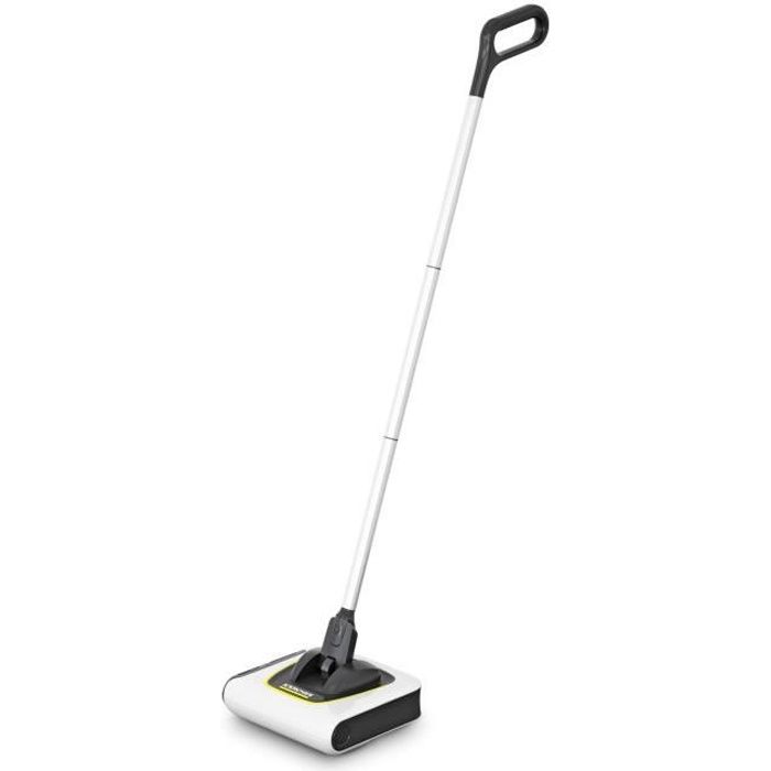 KARCHER KB 5 - Balai électrique sans fil - Autonomie 30 min sur sols durs (20min sur tapis) - Compact et léger 1,2 Kg