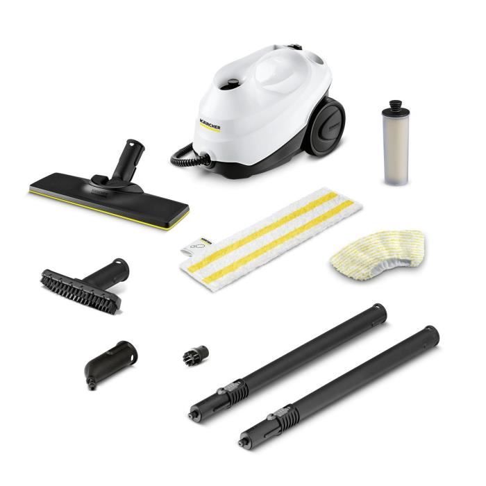 KARCHER SC 3 Easy Fix - Nettoyeur vapeur - 1900 W - 3,5 bars - autonomie illimitée - Elimine jusqu'a 99.99 % des virus bactéries