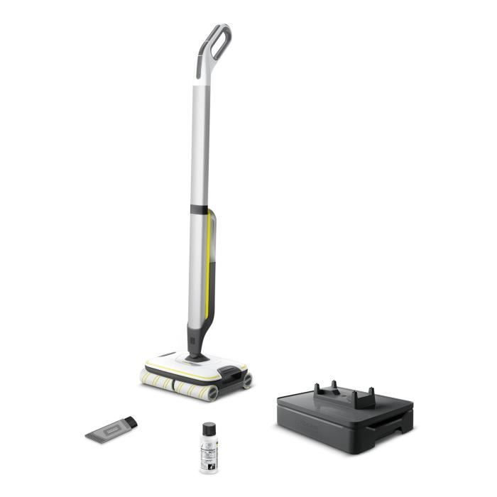 KARCHER FC7 - Nettoyeur de Sols sans fil 2 en 1 - 3 modes de Nettoyage - Auto-Nettoyage Des Rouleaux