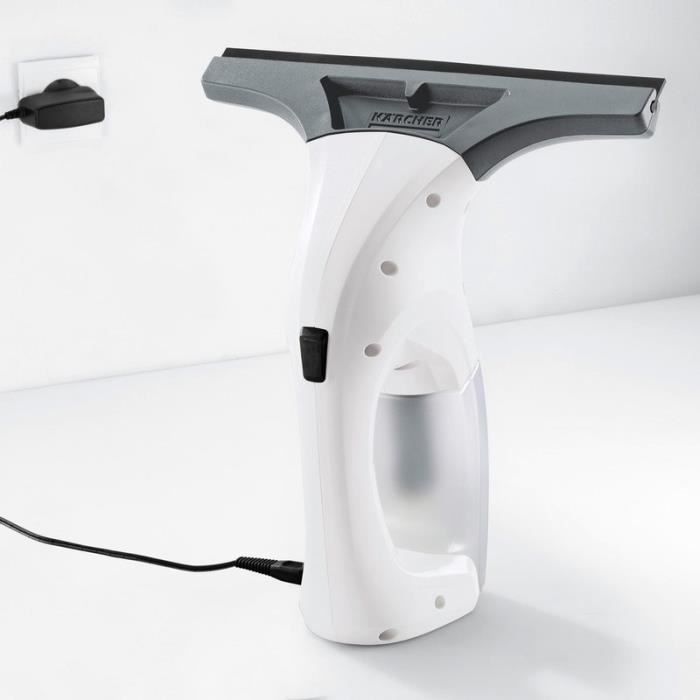 KARCHER WV 1 Plus - Nettoyeur de vitres - Raclette large 250 mm - Autonomie 25 min - Nettoie jusqu'a 70m² (environ 23 vitres)