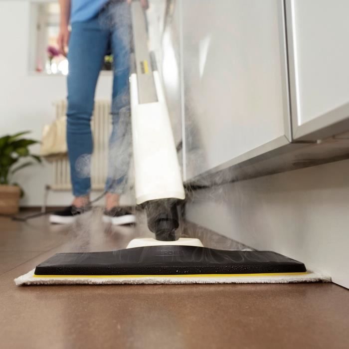 NEW KARCHER SC 2 Upright Easy Fix - Balai vapeur - 1600 W - Chauffe rapide 30s - Nettoie 50m≤ - …limine jusqu'a 99,9 % des virus